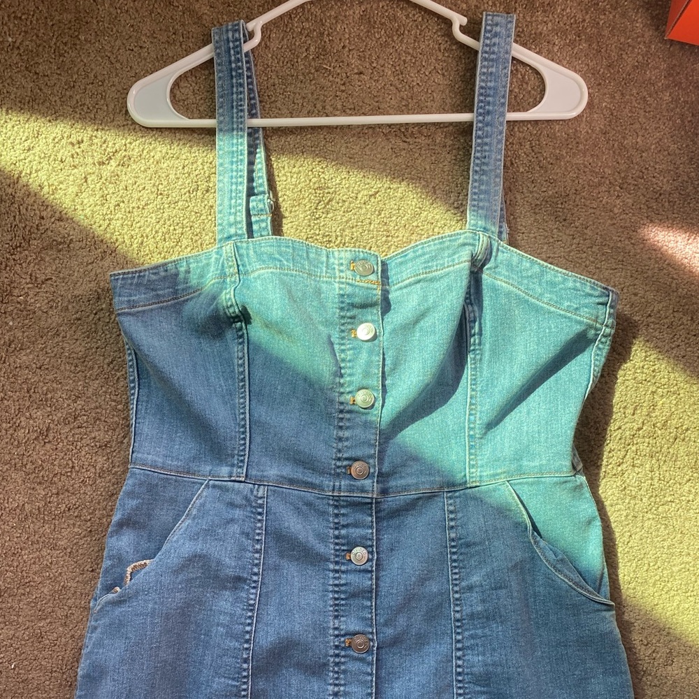 Denim Button Up Dress 👗
